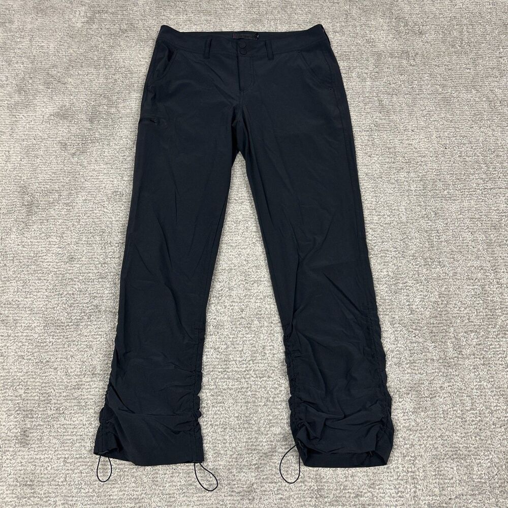 Gramicci Pants Womens 8 Black Nylon Hiking Climbing Convertible Black Pockets